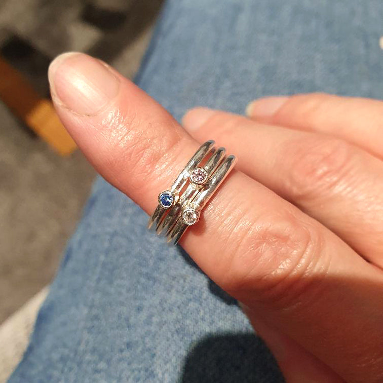 Silver sale tube ring