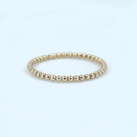 STACKING RING  |  Gold 9ct bead