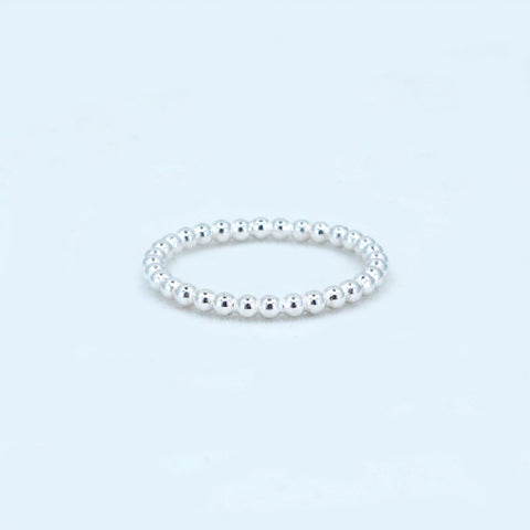 STACKING RING  |  Silver bead